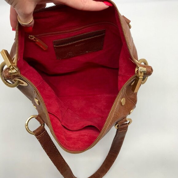 Hammit Mahogany Leather Medium Daniel Convertible Crossbody Bag - Picture 10 of 12